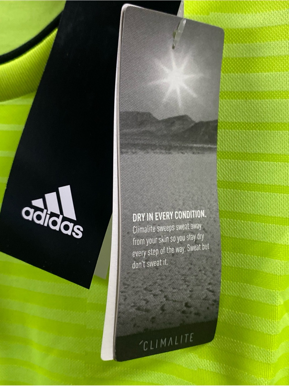 (2017) Adidas Condivo 18 Soccer Jersey NWT Neon Men’s Medium Climalite CF0685 - Picture 9 of 9